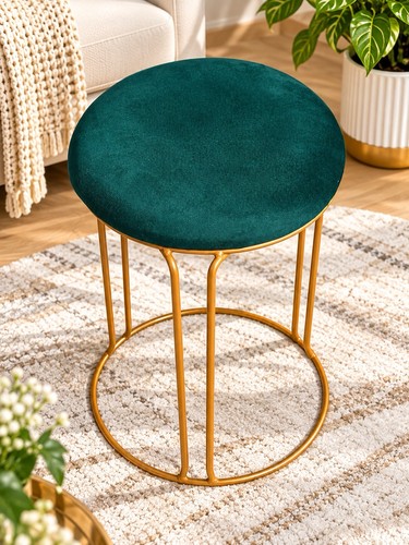 Velvet stool dining chair - ,