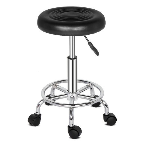 Black leather swivel bar - pu,