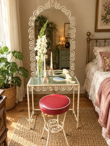 Vintage wrought iron dressing - vintage,