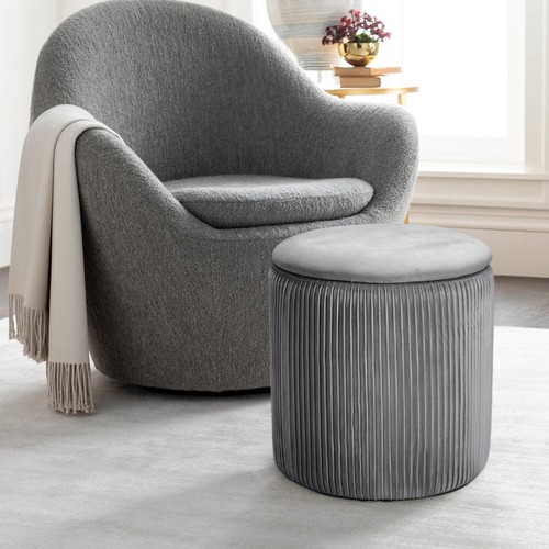 Round dressing table chair - table,