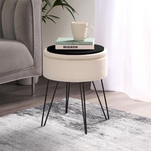 Foot stool storage seat - seat, chair