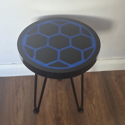 Epoxy resin side table - epoxy,