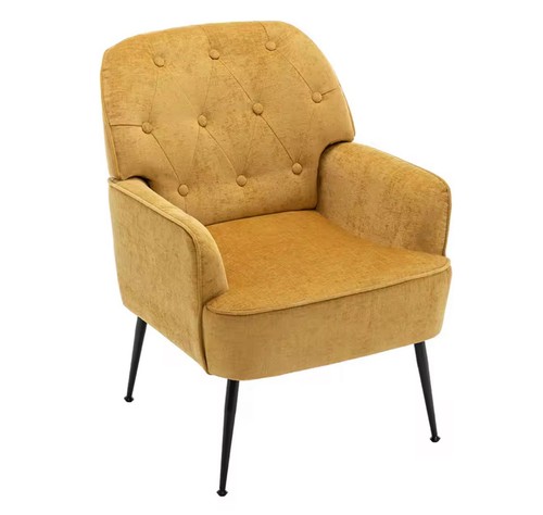 Gold dressing table chair - gold,