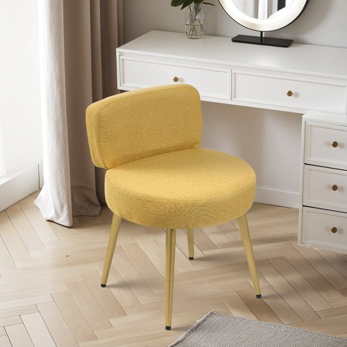Linen bedroom chair - bedroom,