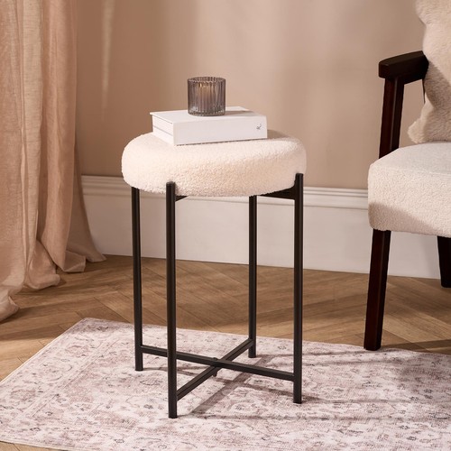 Ohs boucle round stool - ohs,