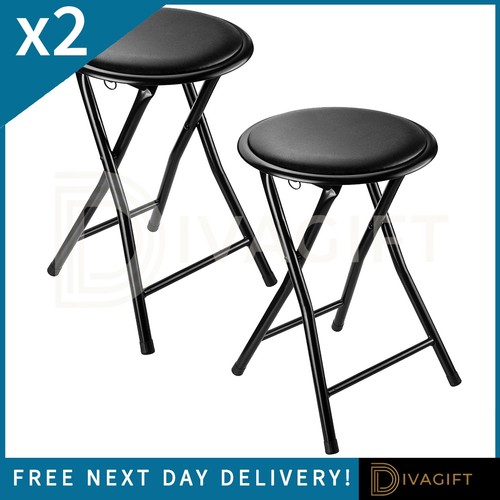 Black folding stool - 2,