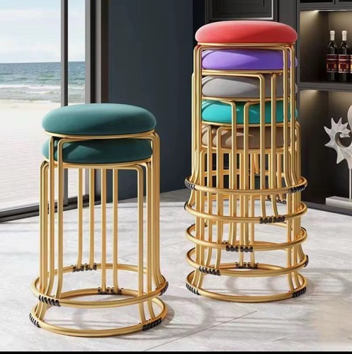 Velvet stool dining chair - velvet,