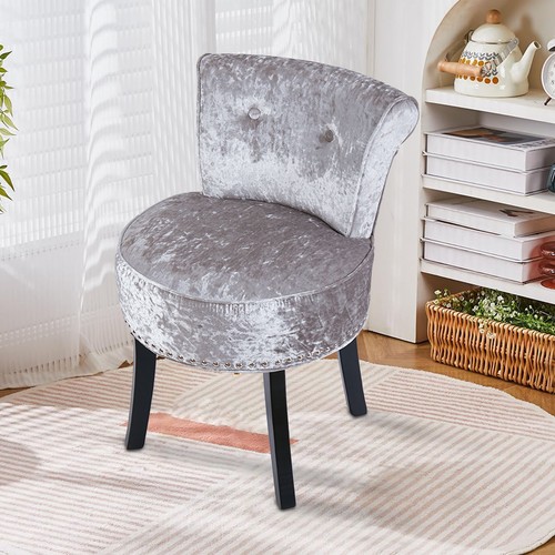 Accent velvet vanity stool - accent,