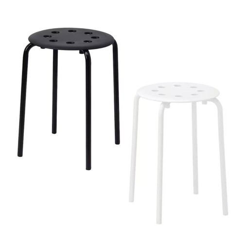 Stackable plastic stool - stackable, round