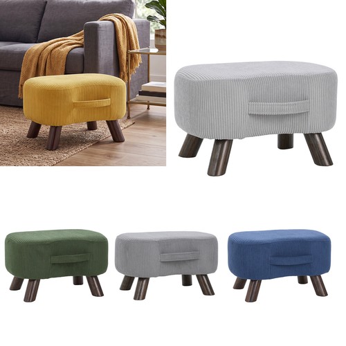 Corduroy footstool vanity - corduroy,