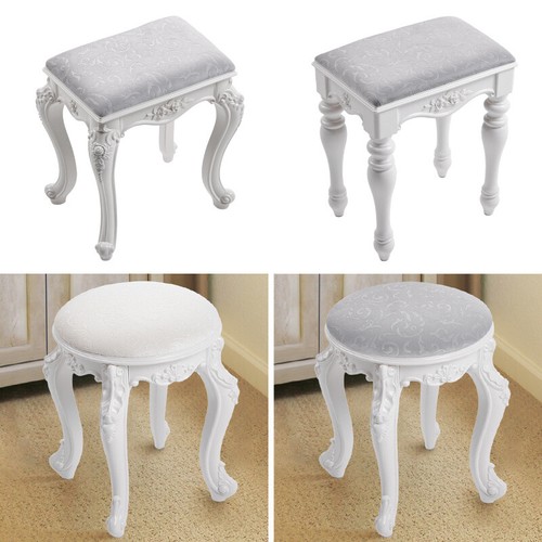 Wooden dressing table - table, stool