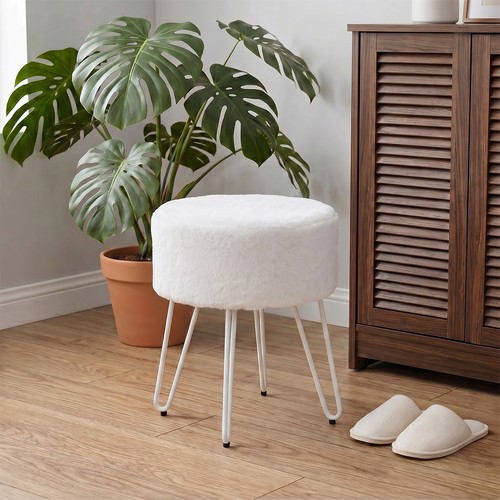 Plush dressing table stool - plush,
