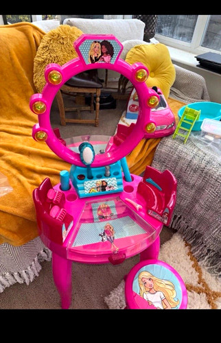Barbie pink blue plastic - &,